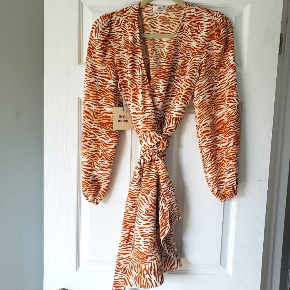 Aritzia Little Moon Wrap Dress
